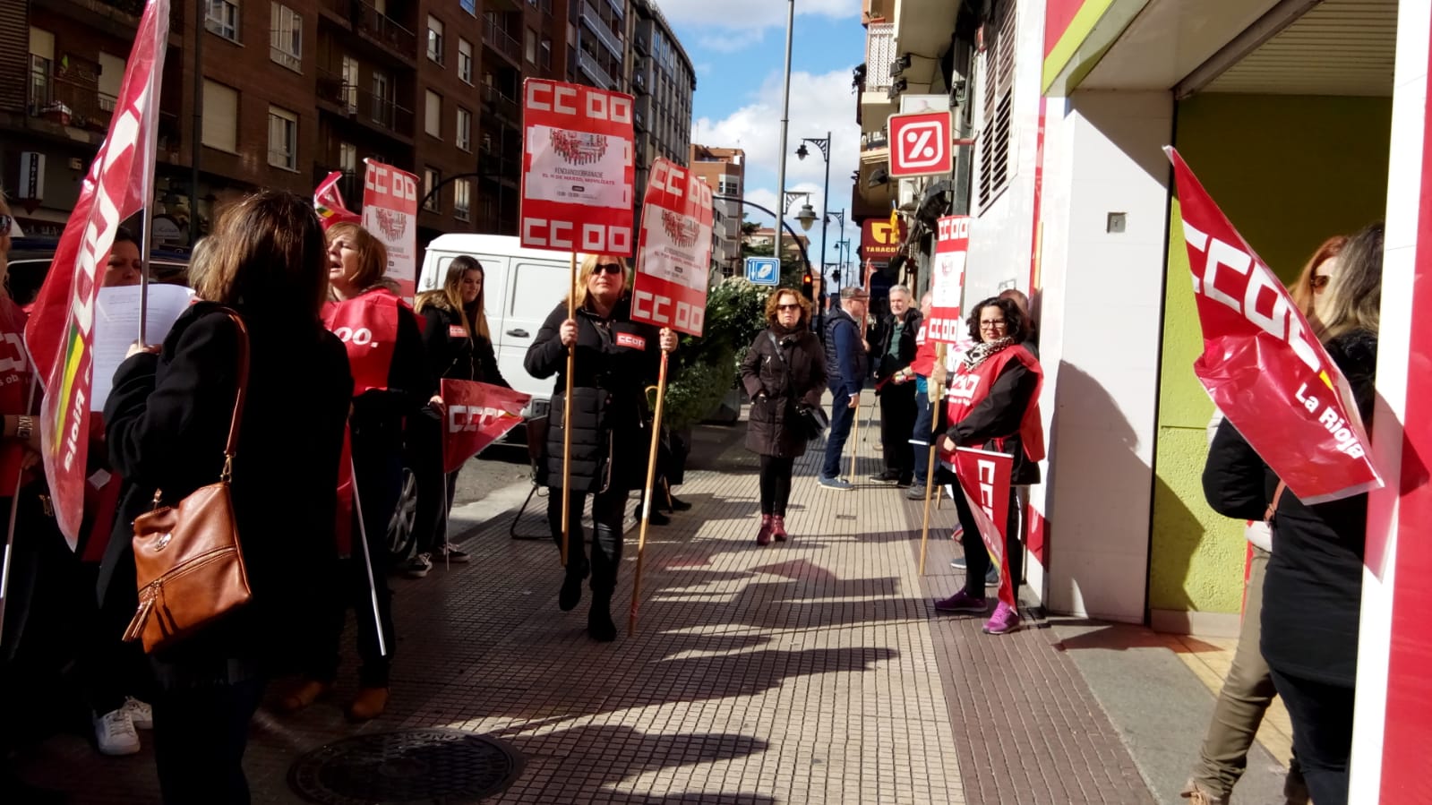 Huelga en Supermercados Dia en La Rioja